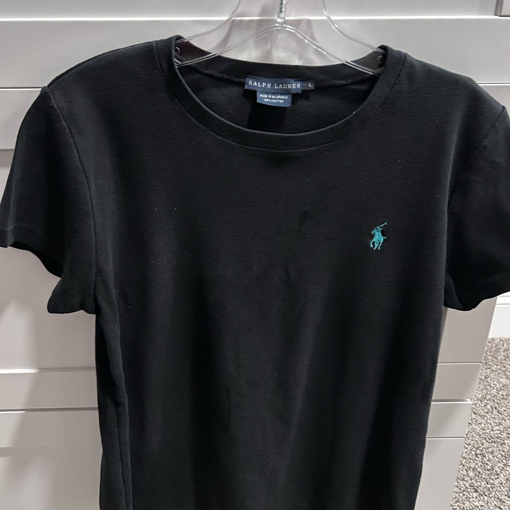 Ralph Lauren Black Cotton Tee